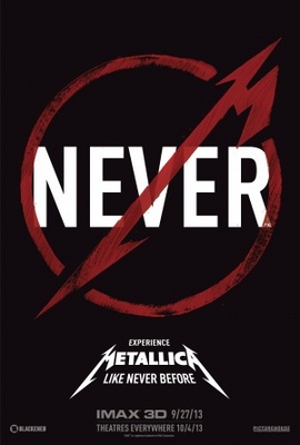 unknown Metallica Through the Never movie poster