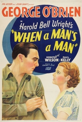 unknown When a Man's a Man movie poster