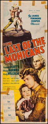 unknown The Last of the Mohicans movie poster