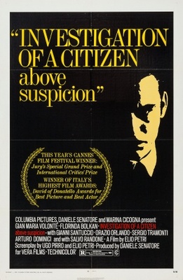 unknown Indagine su un cittadino al di sopra di ogni sospetto movie poster