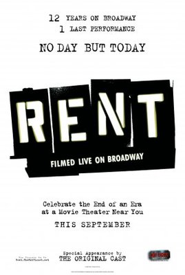 unknown Rent: Filmed Live on Broadway movie poster