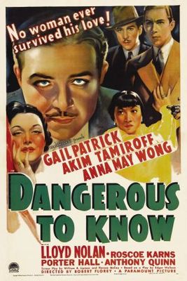 unknown Dangerous to Know movie poster