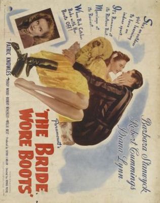 unknown The Bride Wore Boots movie poster
