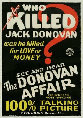 unknown The Donovan Affair movie poster