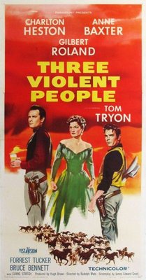 unknown Three Violent People movie poster