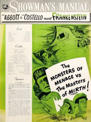 unknown Bud Abbott Lou Costello Meet Frankenstein movie poster