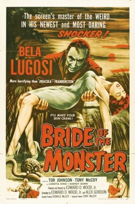 unknown Bride of the Monster movie poster