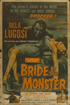 unknown Bride of the Monster movie poster