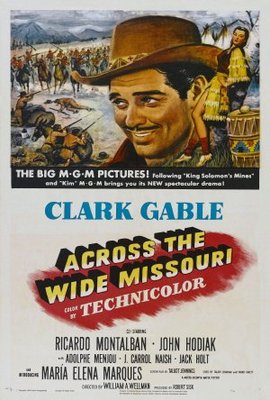 unknown Across the Wide Missouri movie poster