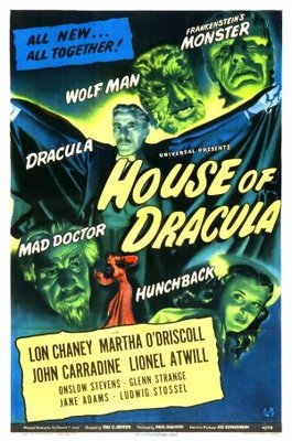 unknown House of Dracula movie poster