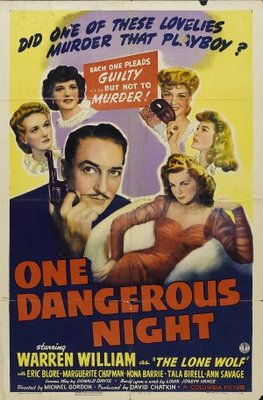 unknown One Dangerous Night movie poster