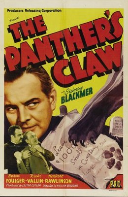 unknown The Panther's Claw movie poster