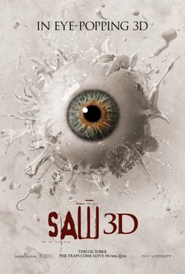 unknown Saw 3D movie poster