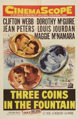 unknown Three Coins in the Fountain movie poster