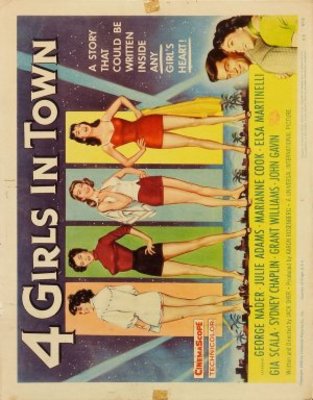 unknown Four Girls in Town movie poster