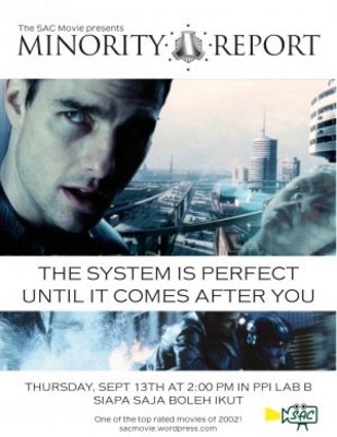 unknown Minority Report movie poster
