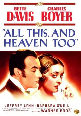 unknown All This, and Heaven Too movie poster