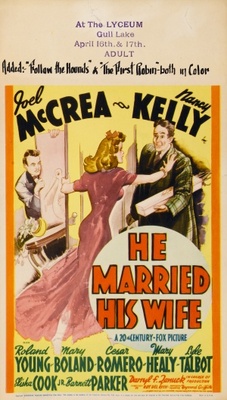 unknown He Married His Wife movie poster
