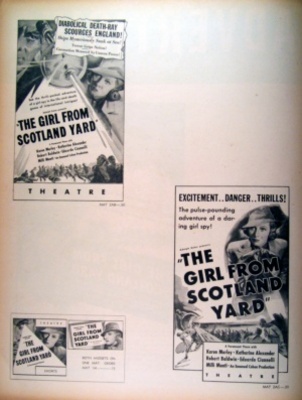 unknown The Girl from Scotland Yard movie poster