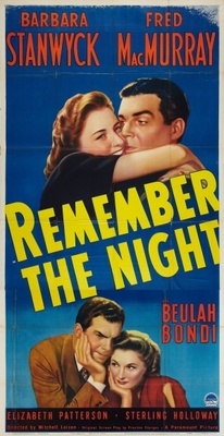 unknown Remember the Night movie poster