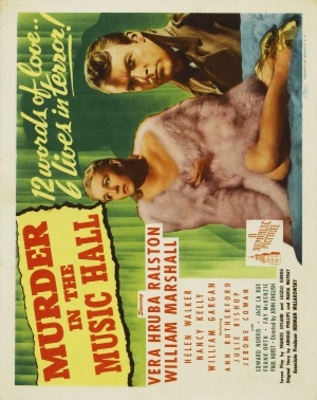 unknown Murder in the Music Hall movie poster