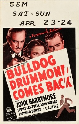 unknown Bulldog Drummond Comes Back movie poster