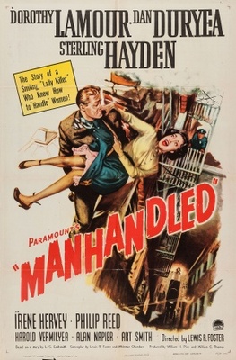 Manhandled Poster with Hanger