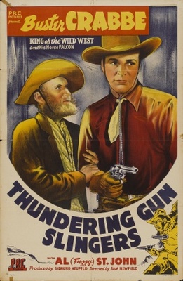 Thundering Gun Slingers Metal Framed Poster