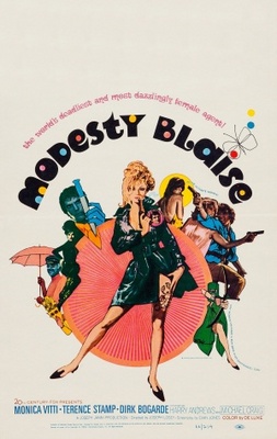 Modesty Blaise Wooden Framed Poster