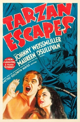 Tarzan Escapes Wooden Framed Poster