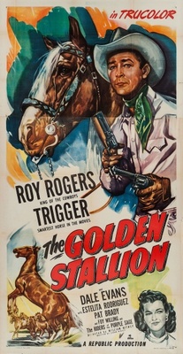 The Golden Stallion Wooden Framed Poster