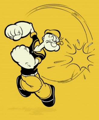 Popeye the Sailor Canvas Poster
