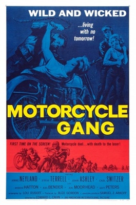 Motorcycle Gang Canvas Poster