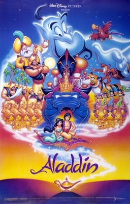Aladdin Wooden Framed Poster