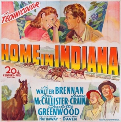 Home in Indiana Poster with Hanger