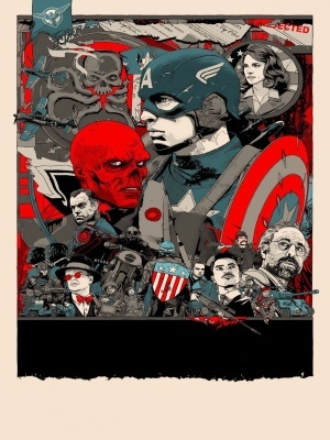 Captain America: The First Avenger Wooden Framed Poster