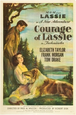 Courage of Lassie Wooden Framed Poster