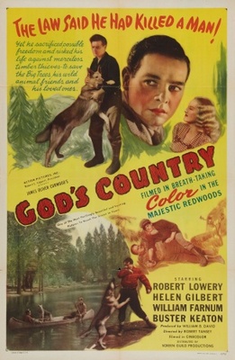 God's Country Wooden Framed Poster