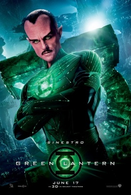 Green Lantern Wooden Framed Poster
