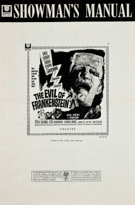 The Evil of Frankenstein Wooden Framed Poster