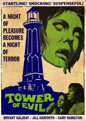 Tower of Evil Wooden Framed Poster