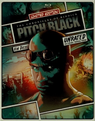 Pitch Black Metal Framed Poster