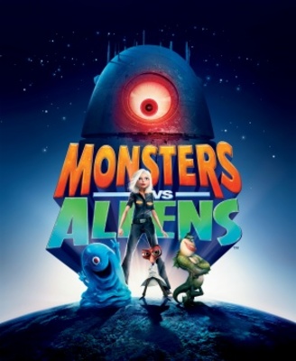 Monsters vs. Aliens Metal Framed Poster