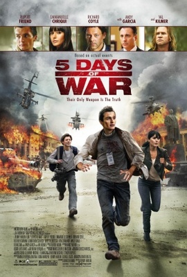 5 Days of War Wooden Framed Poster