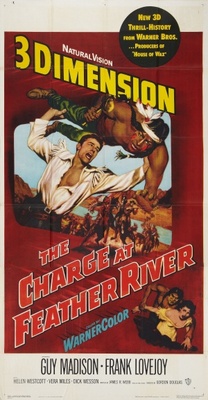 The Charge at Feather River Wooden Framed Poster
