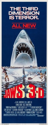 Jaws 3D Wooden Framed Poster