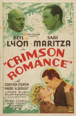Crimson Romance Metal Framed Poster