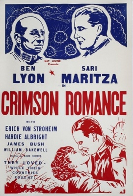 Crimson Romance Metal Framed Poster