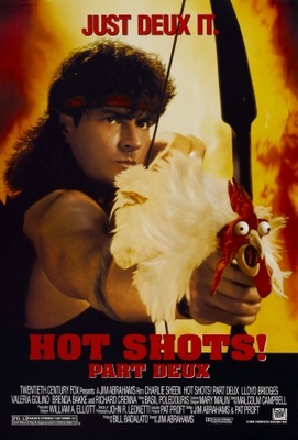Hot Shots! Part Deux Wooden Framed Poster