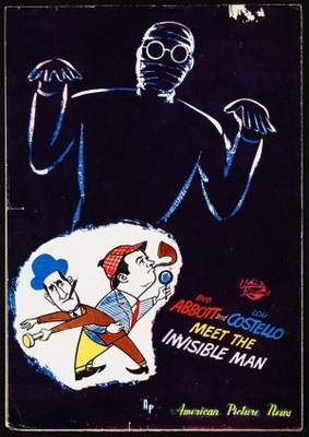 Abbott and Costello Meet the Invisible Man Poster with Hanger